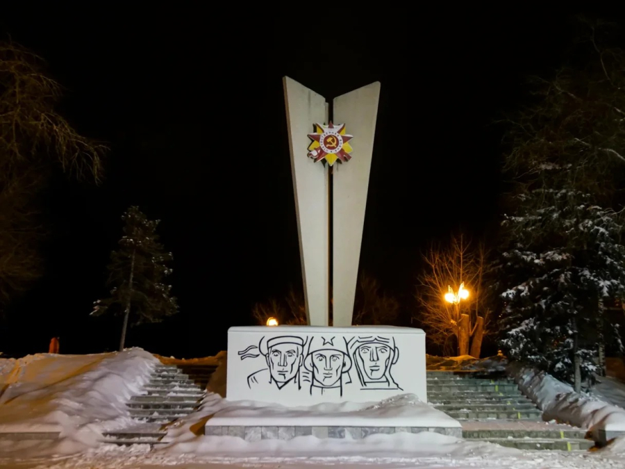 Освещение памятников ВОВ